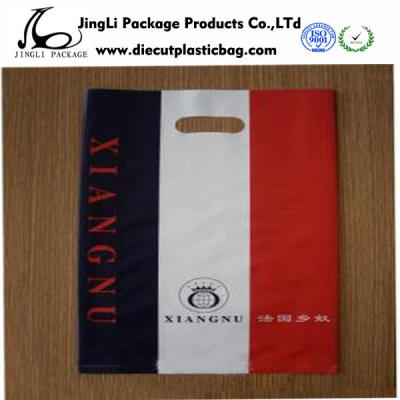 Cina La maniglia tagliata colorata insacca la borsa classica Eco--fridenly dell'HDPE/LDPE in vendita