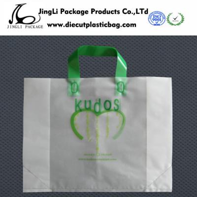 China High qulity plastic bag  with loop  handles / gift shop bags 0.025mm - 0.12mm thickness for sale