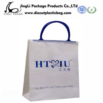 중국 백색 선전용 HDPE LDPE 밧줄 손잡이는 플라스틱 쇼핑 백을 자루에 넣습니다 판매용