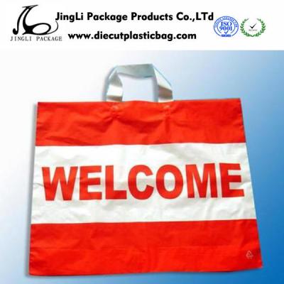 China Big Soft Rope LDPE Plastic Rope Handle shopping Bags 200mm - 500mm length for sale