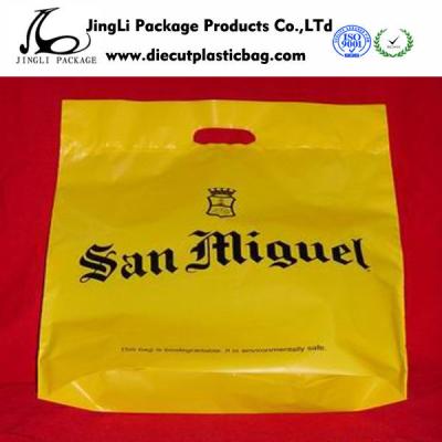 China Hot Sealed Smart Colorful Die cut plastic bag stand up Plastic merchandise bags for sale