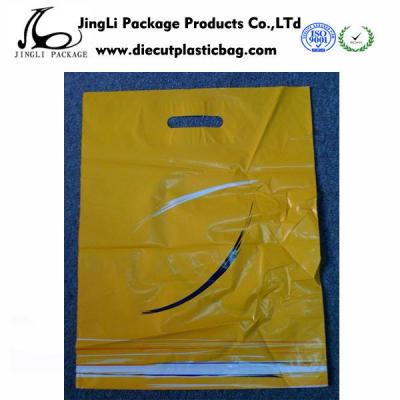 China Personalized Patch Handle Bags HDPE LDPE Plastic Shopping Bags for sale