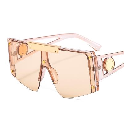 China One Piece Oversized Sunglasses 2021 New Arrivals Women's Frame Sun Glasses Fashion PANO Sunglasses Large for sale