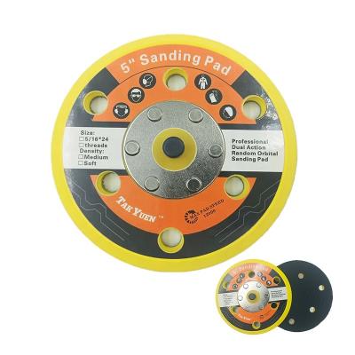 China M8 125mm 6 Hole Self-adhesive Rotary Backing Pad Sanding Pad/Polishing Pad Plastic Back Panel Self-adhesive Sandpaper Pneumatic Parts for sale