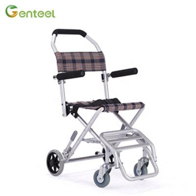 China Folding Outdoor and Indoor Assistive Wheelchair Walker Height Adjustable Rehabilitation Walker for Elderly for sale