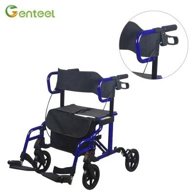 China Wheelchair Easy Folding Outdoor And Indoor Disabled Walker Rollator Orthopedic Walker For Older Adults for sale