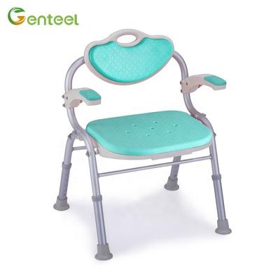 China Bathroom Sale Good Light Weight Seat Foldable Bath Chair For Disabled Adults for sale