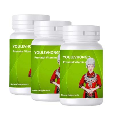 China Vitaminas prenatales 90 porciones Cápsulas de suplemento prenatal con 400 UI de vitamina D 200 mg de calcio 2,5 mg de vitamina B6 Suplementos prenatales en venta