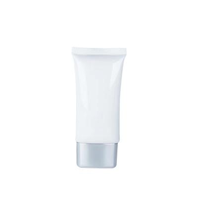 China BEAUTY white custom plastic 50g sunscreen tube packaging pe 50g skin care cosmetic cosmetic tube for sale