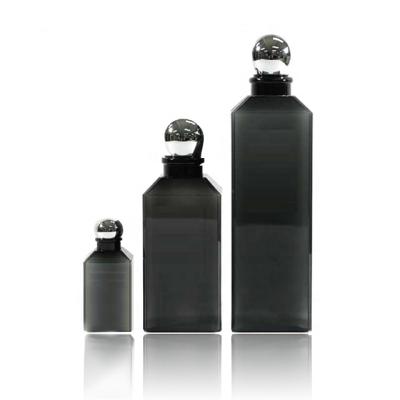 China BEAUTY PACKAGING Luxury Matte Black Plastic Shampoo Bottle Chemical Resistance for sale