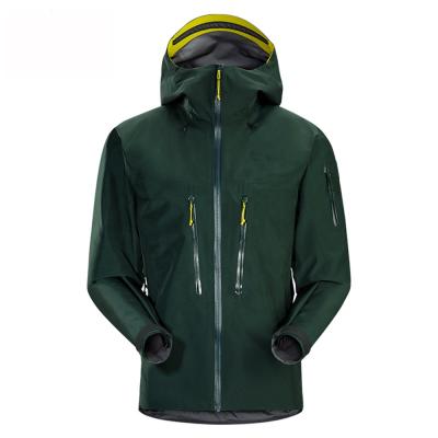 China OEM Viable Outdoor Sportswear 3 Layer Fabric Camping Increasing Waterproof Jacket For Men for sale