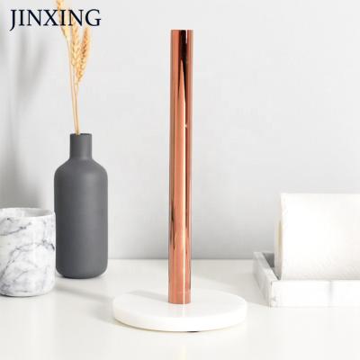 China Minimalist Professional Factory Hot Seller Countertop Tissue Rolls Block Kitchen Paper Towel Rack With Marble Base for sale