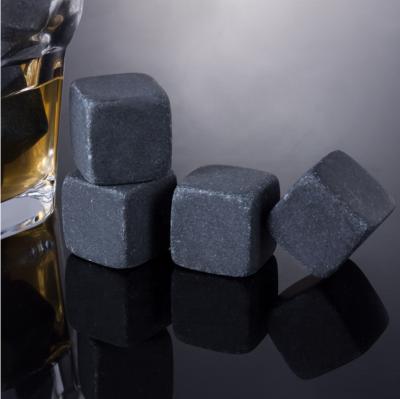 China Tropical Wine Stone Material 2cm*2 Gray Smooth Glacial Ice Stone Whiskey Soap Stone Ice Block for sale