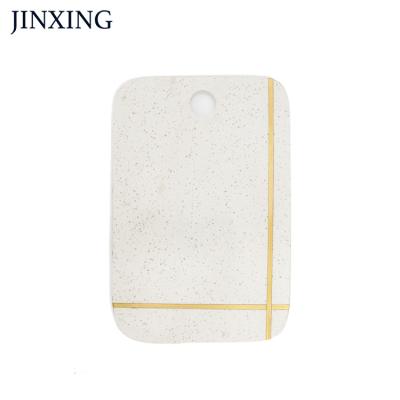 China China Carcuterie Manufacture Sustainable Decorative Shine Resistant Marble Cheese Paste Cutting Cutlery Board Serving Tray for sale