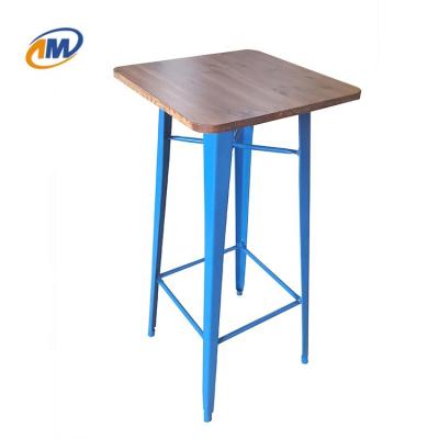 China Modern High Quality Bar Tables For Home Hotel Furniture Modern Wine Table With Metal Steel for sale