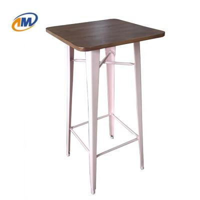 China Modern Wooden Metal Table Legs High Bar Top Table for sale