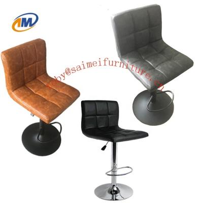 China Wholesale High Quality Modern Adjustable Morden PU/Synthetic Leather Bar Stool Chair for sale