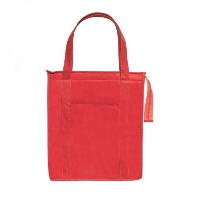 China Promotional Custom Logo Cheap 600D Polyester Folding Collapsible Grocery Tote Bag for sale