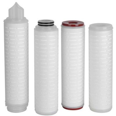 China Filtration PP/PES/PTFE/PVDF/ GF/Nylon Membrane Pleated Filter Cartridge for sale