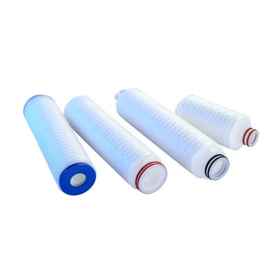 China Filtration Polypropylene Filter Manufacturers Folded Filters 0.45 Microns PP Pleated Filter Cartridges For Beer Filtration for sale