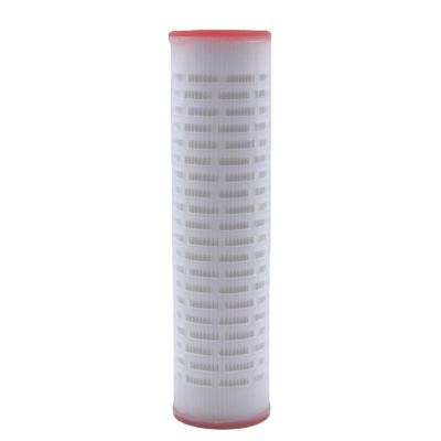 China Filtration chemical pes folding filter cartridge 0.5 micron water filters 20 inch for sale