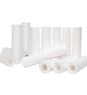 China Filtration Customer Brand Water Filter Cartridge Cotton String Wound Filter for sale