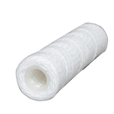 China Filtration Hot Seller 1 3 5 10 microns String wound PP yarn water filter cartridge string wound filter cartridge for sale