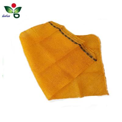 China Eco Friendly Security Mesh Poly Bags Mesh Bags With Drawstring Onion Mesh Bag Making Machine for sale