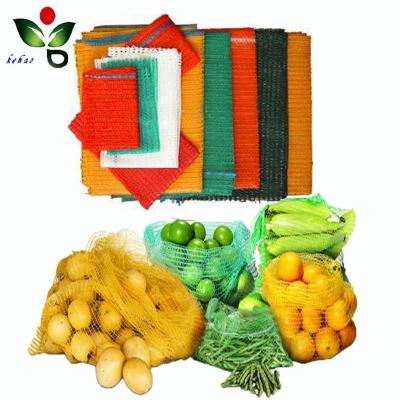 China Safety Supermarket Mesh Vegetable Bags Plastic Mesh Net Potato Bags 25 Kg for sale