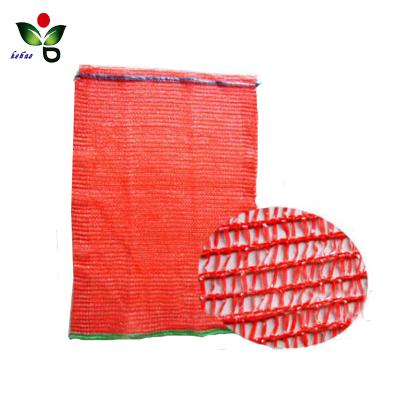 China Safety net bags PE potato mesh red plastic bag for vegetable net bag for tomato for sale