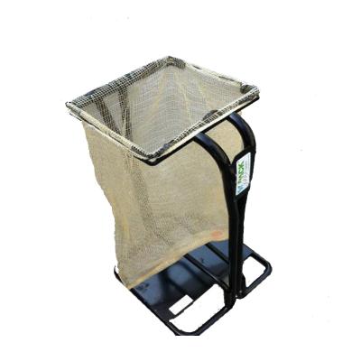 China Recyclable Wholesale Wooden Bag Handles Mesh Bag For Firewood In Many Size for sale