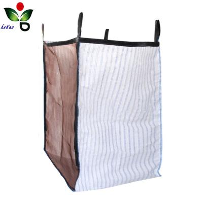 China Safety Factory Price 1000l Large Wood Sack Bag For Ignition Wood Log Plastic Net Bag for sale