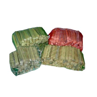 China Other high quality knitted firewood sacks for firewood northern Europe large mesh bag for sale