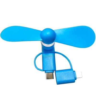 China 3 IN 1 3 In 1 Cell Cell Phone Portable Rechargeable Electric Fans With Type C Inlet for sale