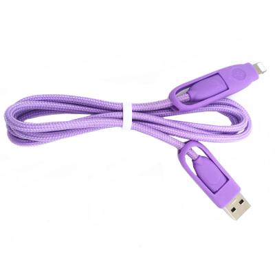 China For Android 4 in 1 USB Charger Fast Charging Cable with Kabel palladium Data Transmission Mobile Phone Cable Multi Charger 3 in 1 Cable for sale