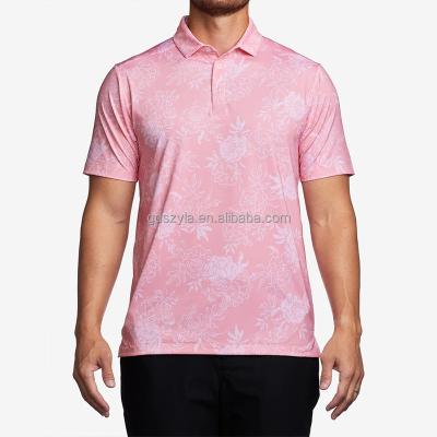 China Anti-wrinkle Sublimated Design 100% Polyester Spandex Oem Sport Sublimation Printing Plus Size Men's Golf Custom Logo Polo Shirt for sale