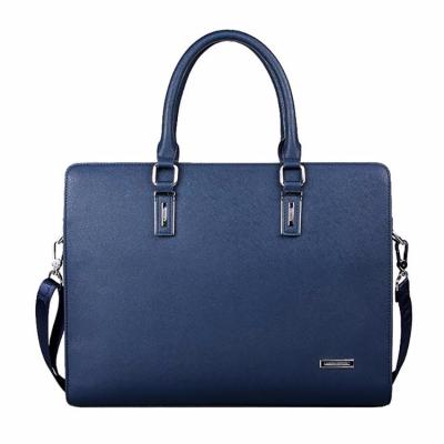 China Work Briefcase Genuine Leather Hard Case Bags For Waterproof Laptop Briefcase for sale