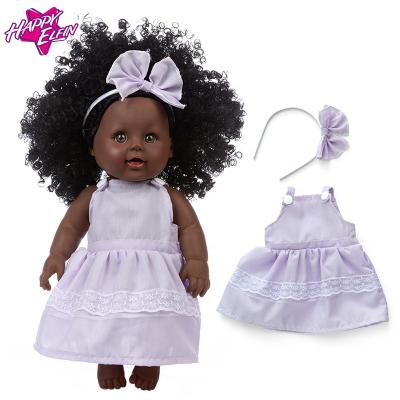 China MODEL TOY China Manufacture Real 12 Inch Black Baby Dolls African American Doll For Children Gift for sale