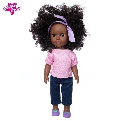 China MODEL TOY 14 Inch Real Gender Design Black Baby - Soft Vinyl Plastic African Reborn Baby Dolls For Children Early Education for sale