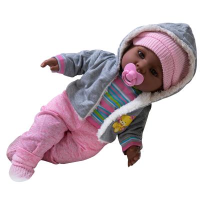 China MODEL TOY China Manufacturer Wholesale 18 inch african american black baby doll girls doll fashion baby dolls for kids and education for sale