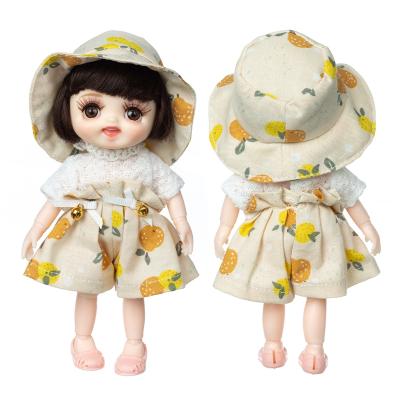 China 2020 MODEL TOY 2020 New 6 Inch Soft Vinyl Reborn Baby Doll Realistic Lifelike Princess Dressing Long Hair Girls Smile For Gift Bdj Doll for sale