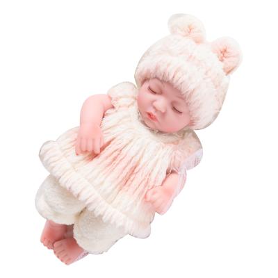 China MODEL TOY Lovely Environmentally Friendly Reborn Baby Dolls 10 Inch Simulation Silicone Reborn Baby Dolls Handmade Reborn Doll for sale