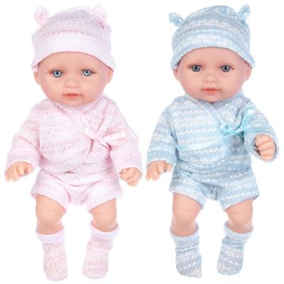 China MODEL TOY Wholesale Set of 11 Inch Vinyl Plastic Lovely Soft Baby Doll Girls Toys for sale