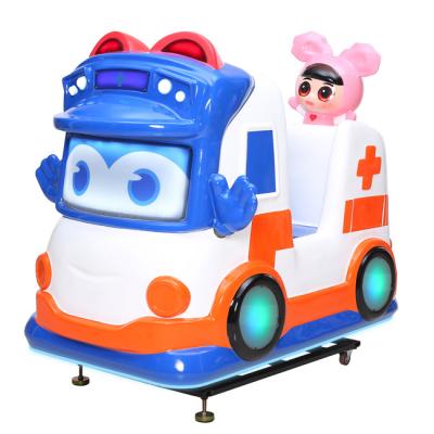 China Beautiful and Durable Children's Toy Automatic Swing Car with Vibrating Music Cartoon Style Colorful Toy Swing Car for sale