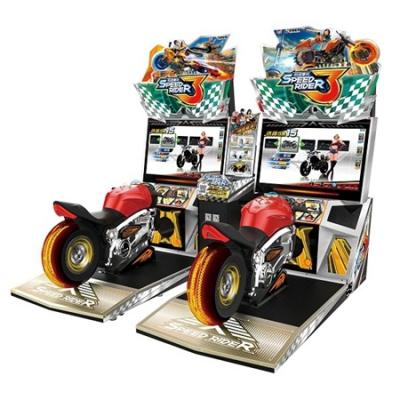 China Arcade Game New Design Super Rider 3 Motor Racing Game Machine , Adult And Kid Mini Arcade Machine for sale