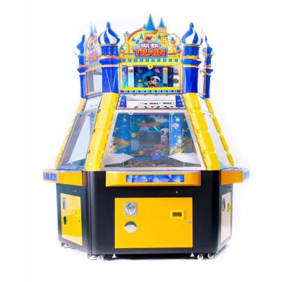 China Supplier Addicting Super Train 5P Arcade Entertainment Coin Pusher Game Machine for sale