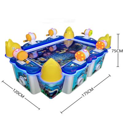 China Metal+acrylic+plastic 2022 latest hot electronic game 6P fishing arcade kids street game for sale