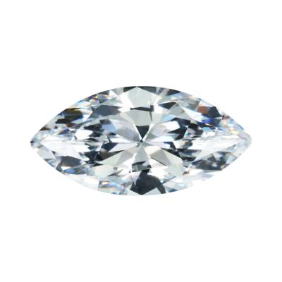 China Color Play Or White Synthetic Fire Moissanite Horse Eye 5*10mm Moissanite Gemstone Jewelry for sale