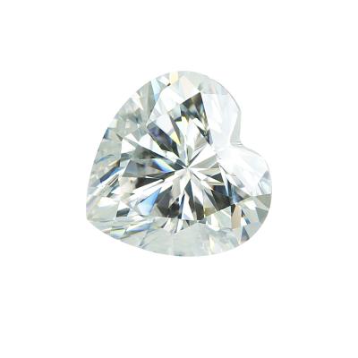 China High Quality Heart Shaped Color Set Or White Moissanite Moissanite Synthetic Diamond From Fire for sale