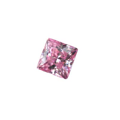 China High Quality Game Or Fire Color Priness Cut Moissanite Vvs1 To Loosen Moissanite 5.5*5.5mm 1 Carat Pink Moissanite Diamond Price for sale